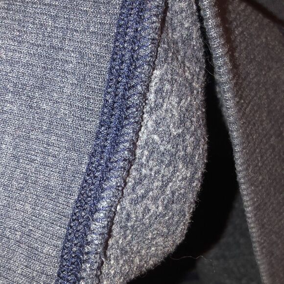 Hollister M Navy White Cotton Blend Hoodie with a Kangaroo Pocket - Picture 11 of 13